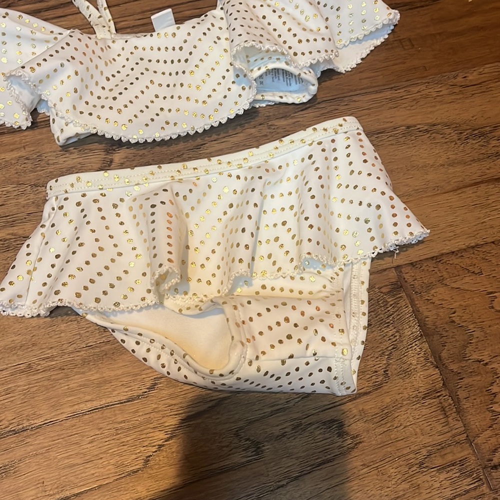 Rachel Zoe x Janie & Jack Ruffle Polka Dot Bikini 3-6Months - Picture 3 of 6
